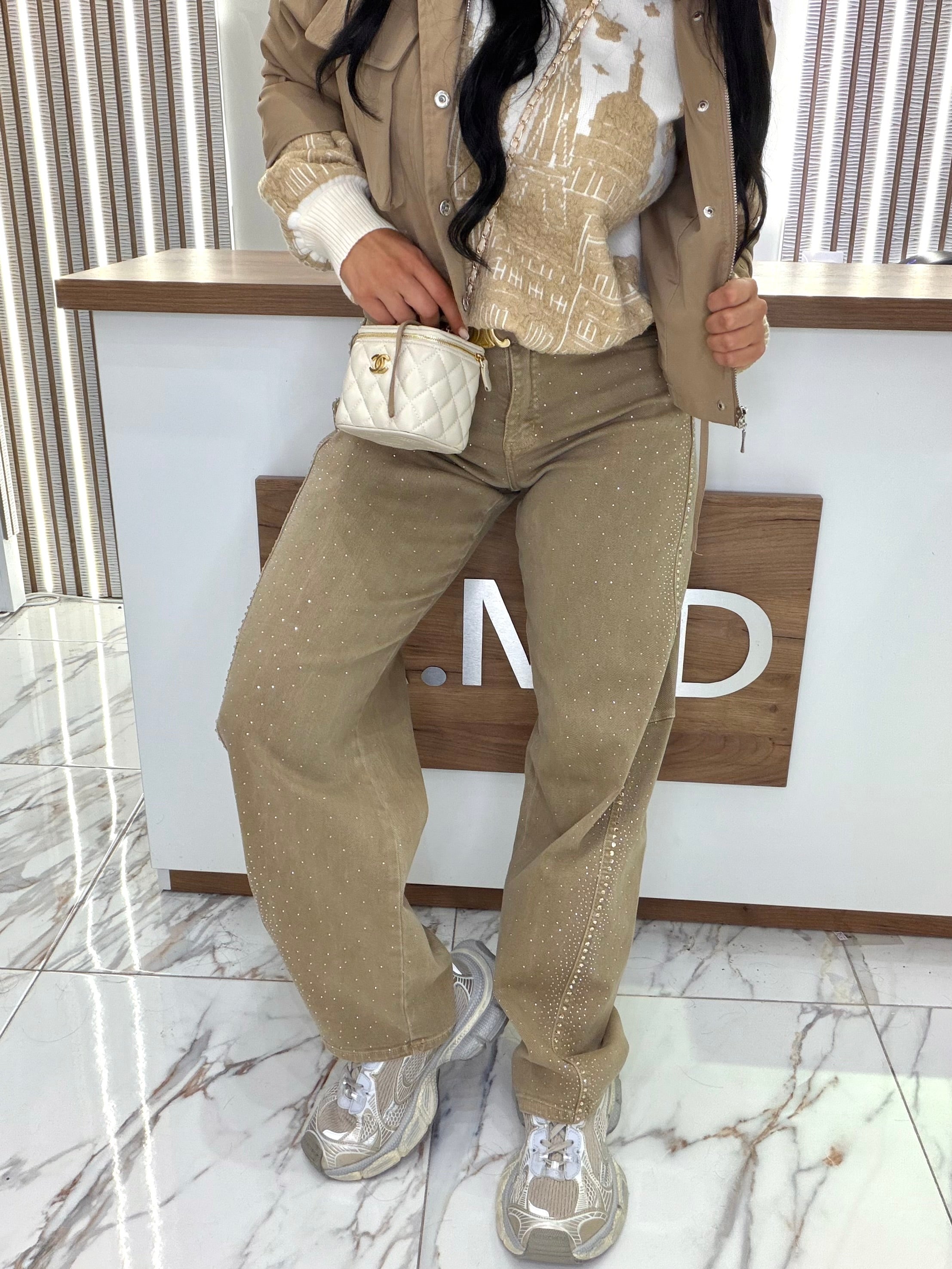 Дънки " "Cream Crystal Jeans "