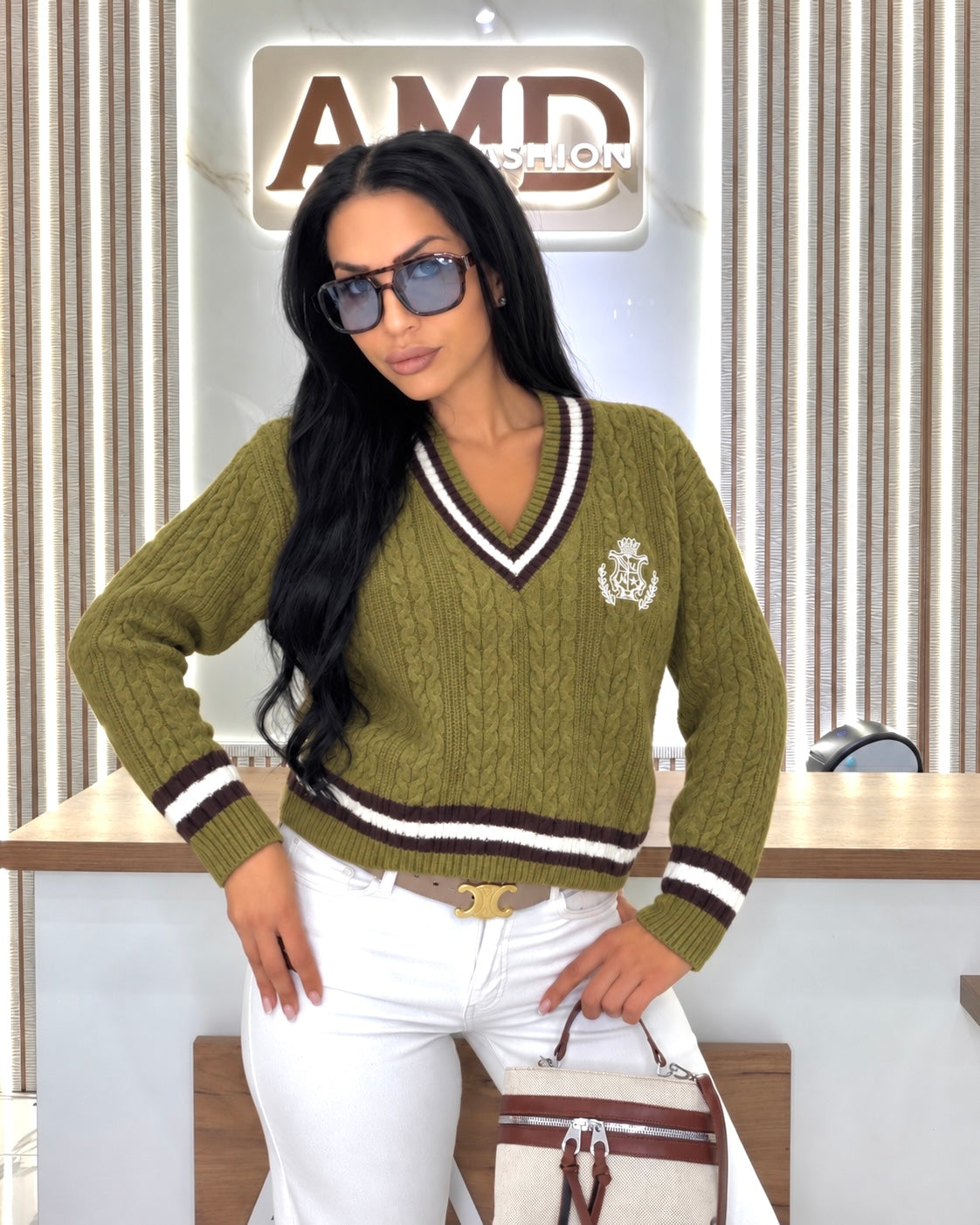 Пуловер "KNIT GREEN"