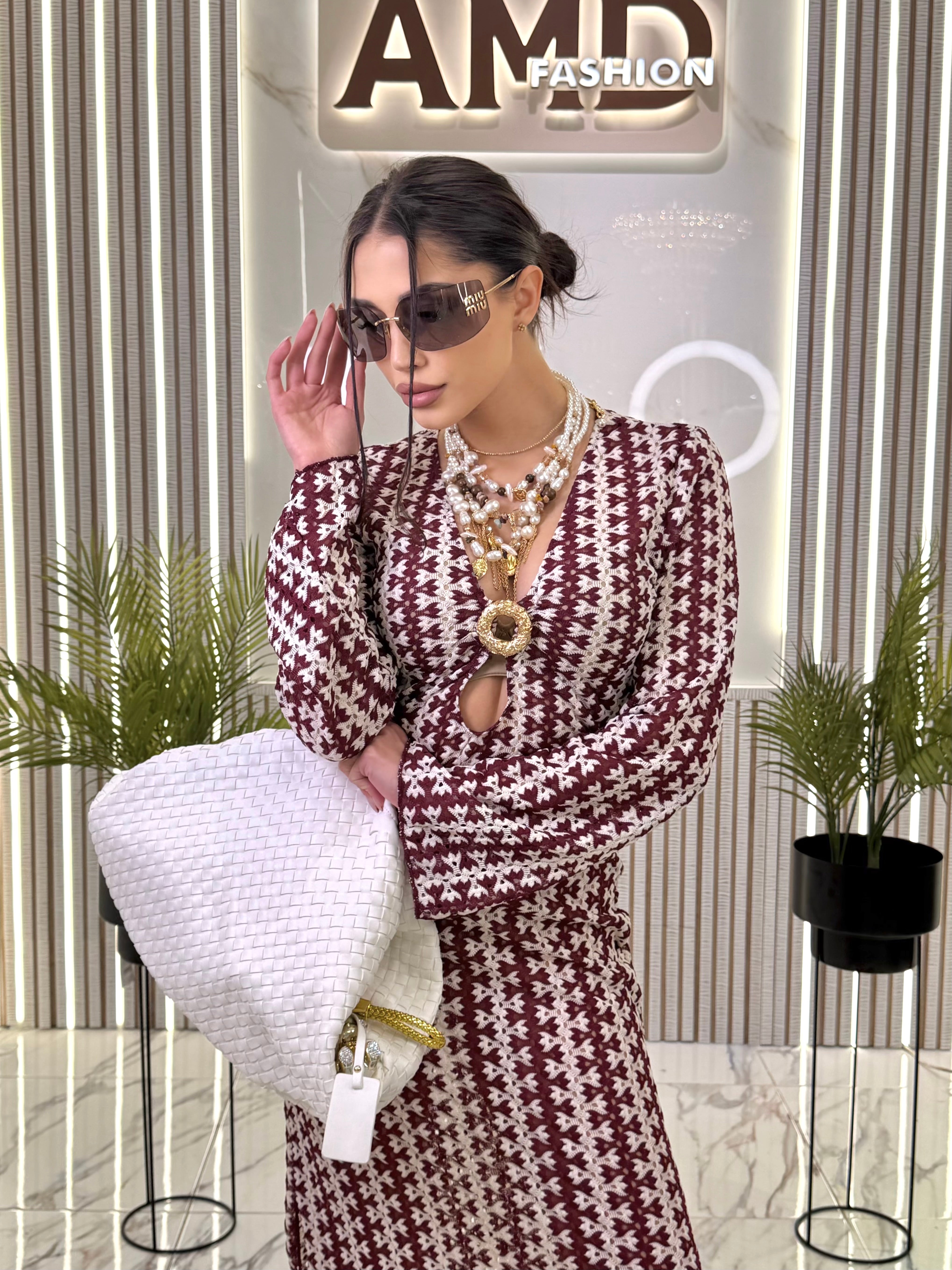 Рокля "Summer Bordo Luxury "
