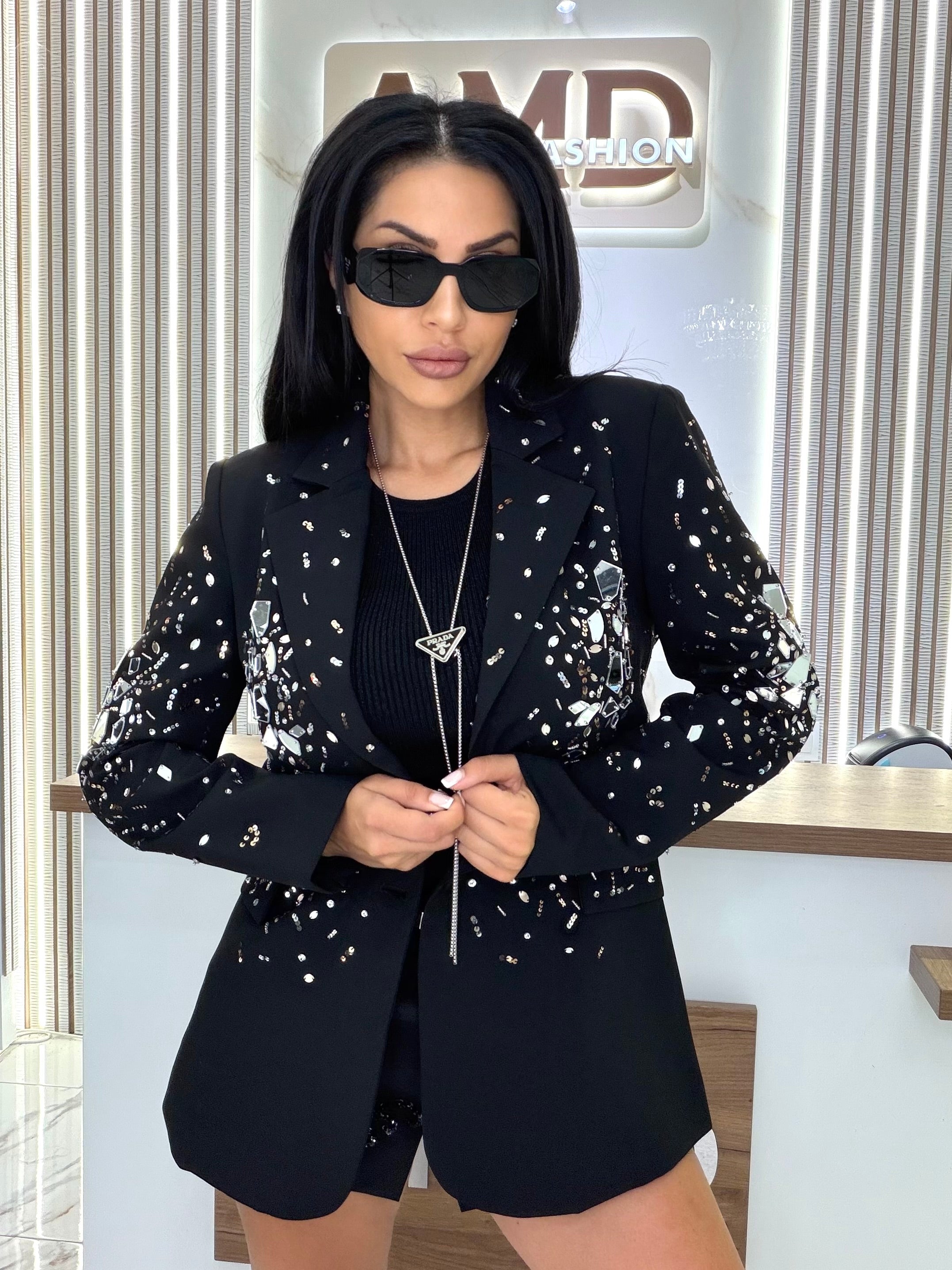 Сако "Crystal Black Blazer "