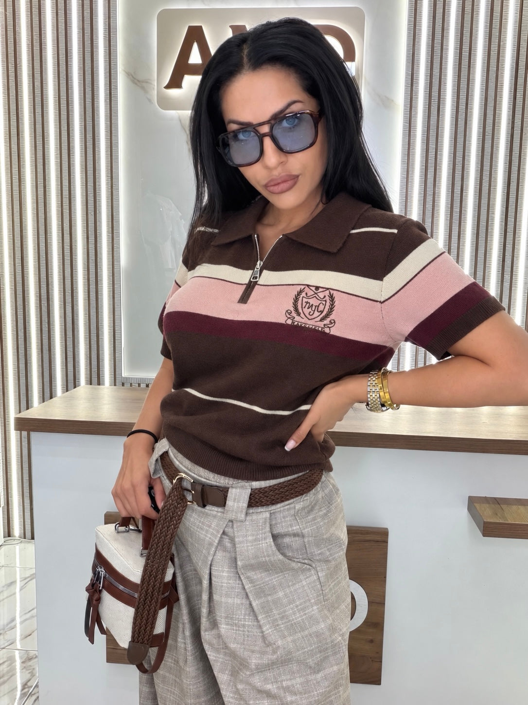 Блуза "RIVIERA BROWN"