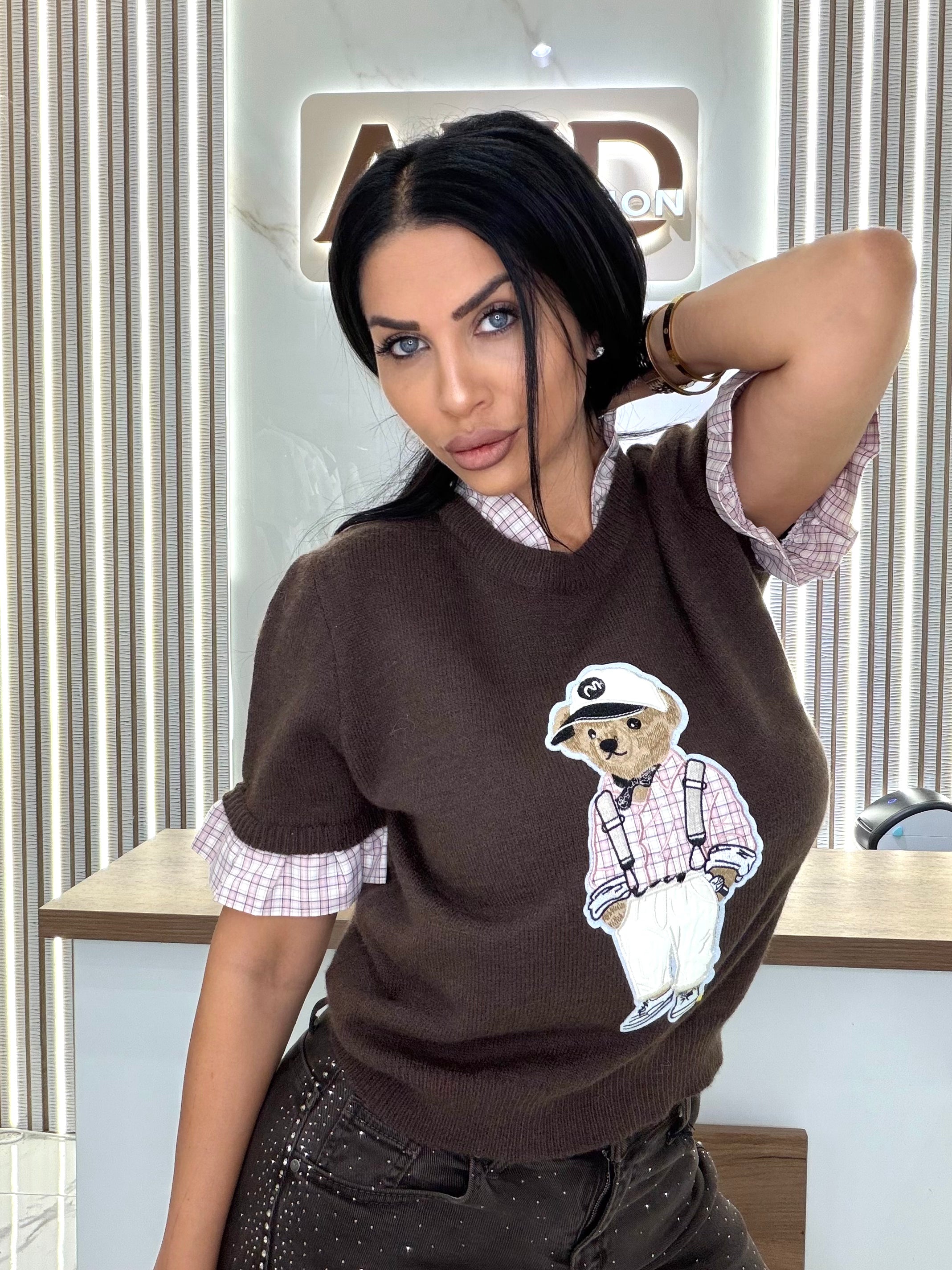 Блуза "Brown Teddy Bear"