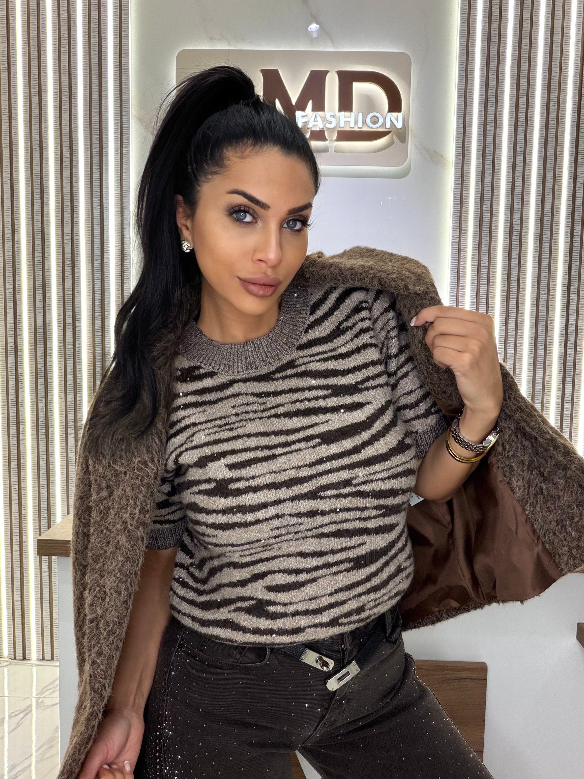 Блуза "ZEBRA BROWN"