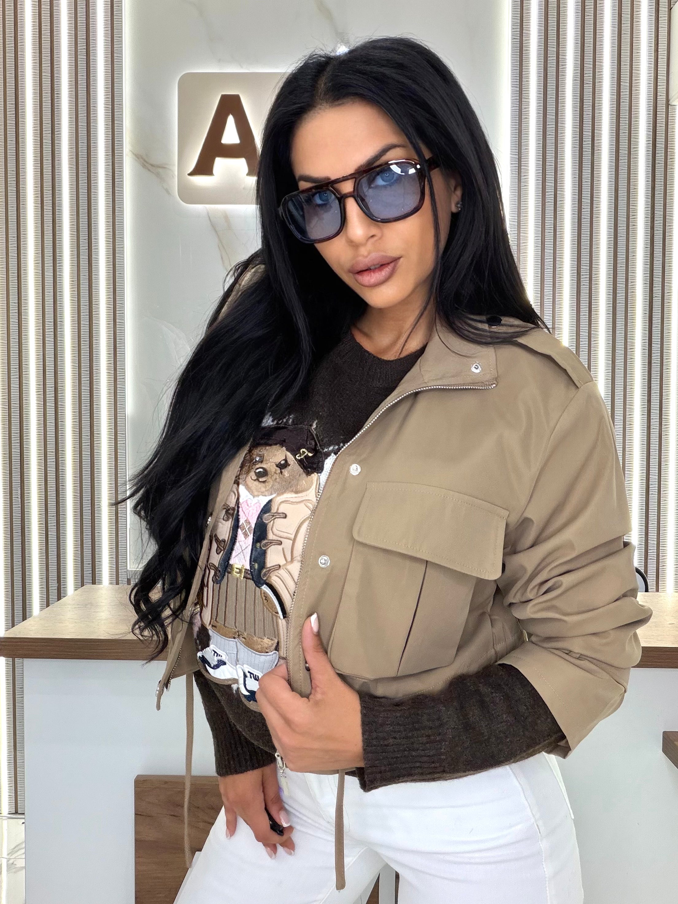 Яке "Beige Utility Jacket"