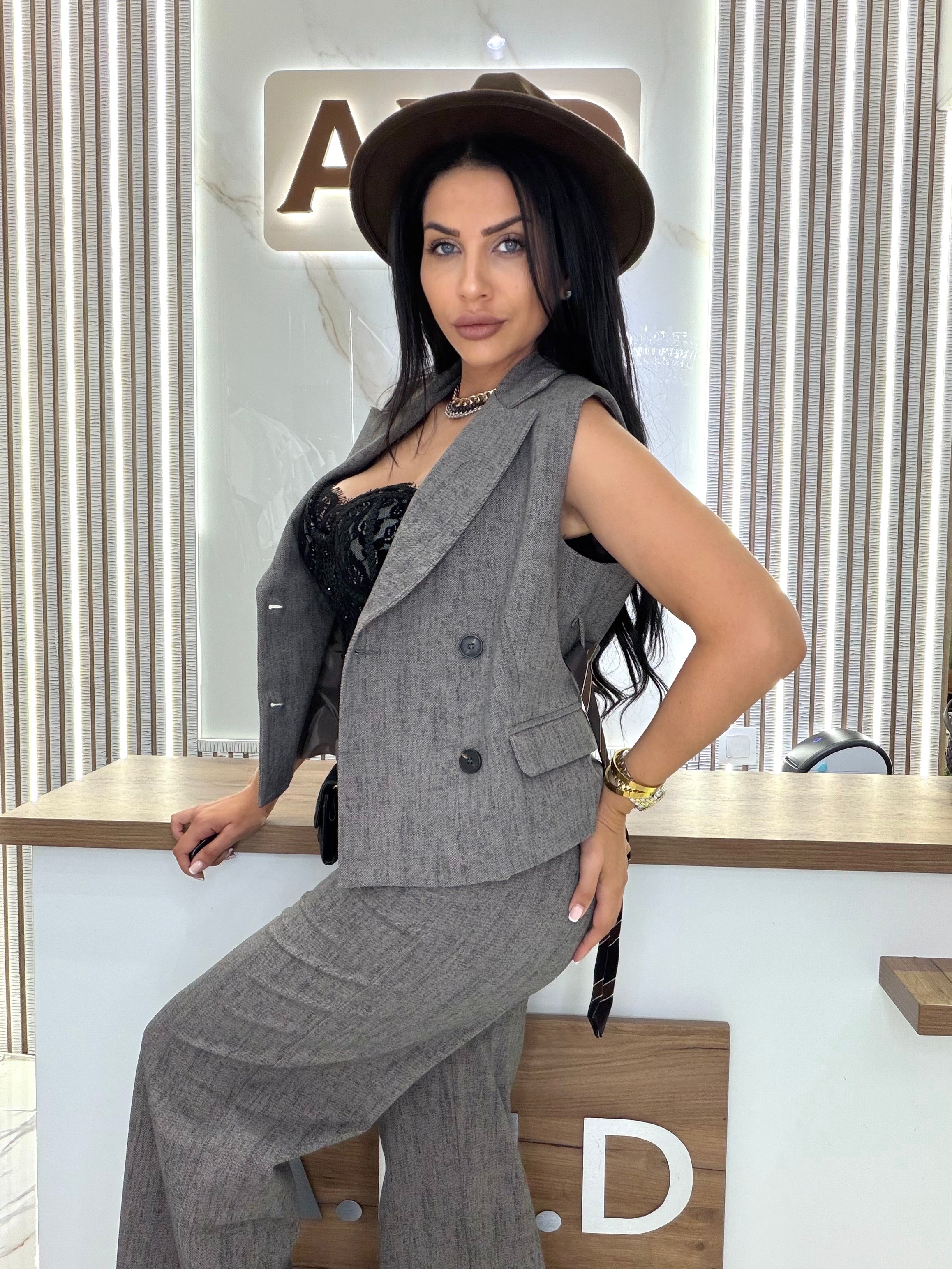 Комплект - панталон и елек "Urban Grey Set"