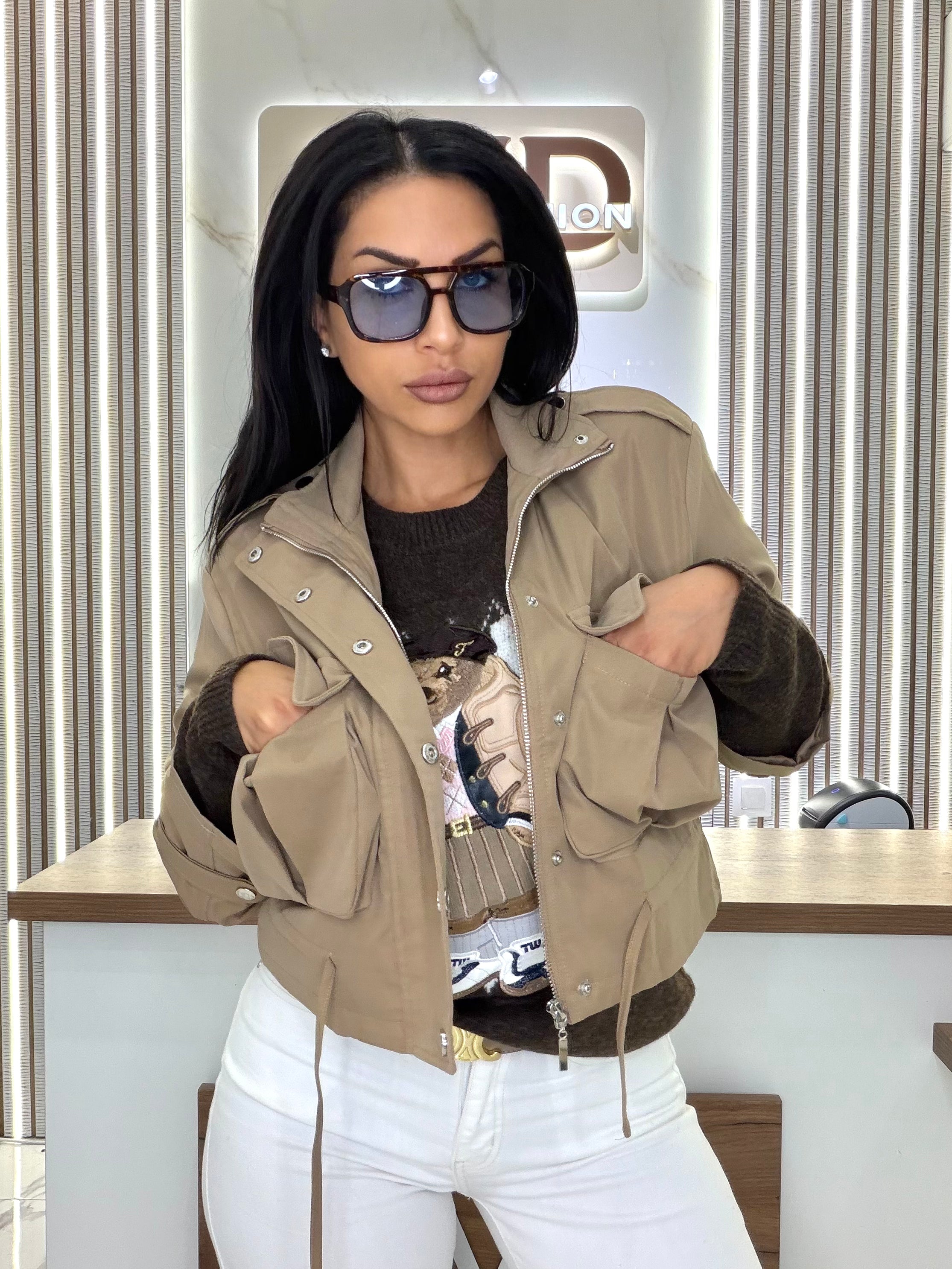 Яке "Beige Utility Jacket"