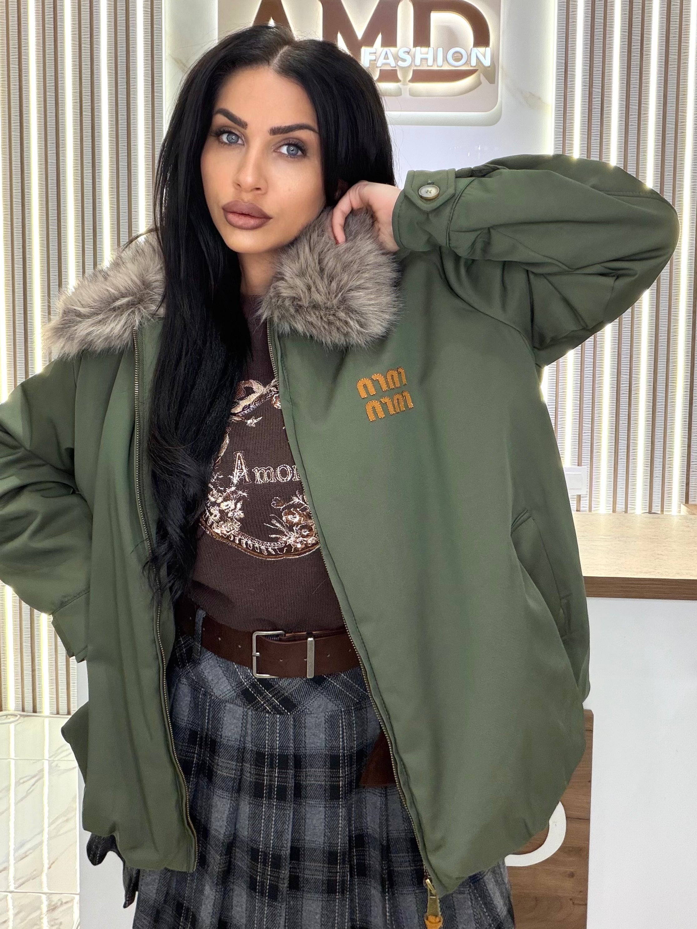 Яке "JACKET MIU GREEN"