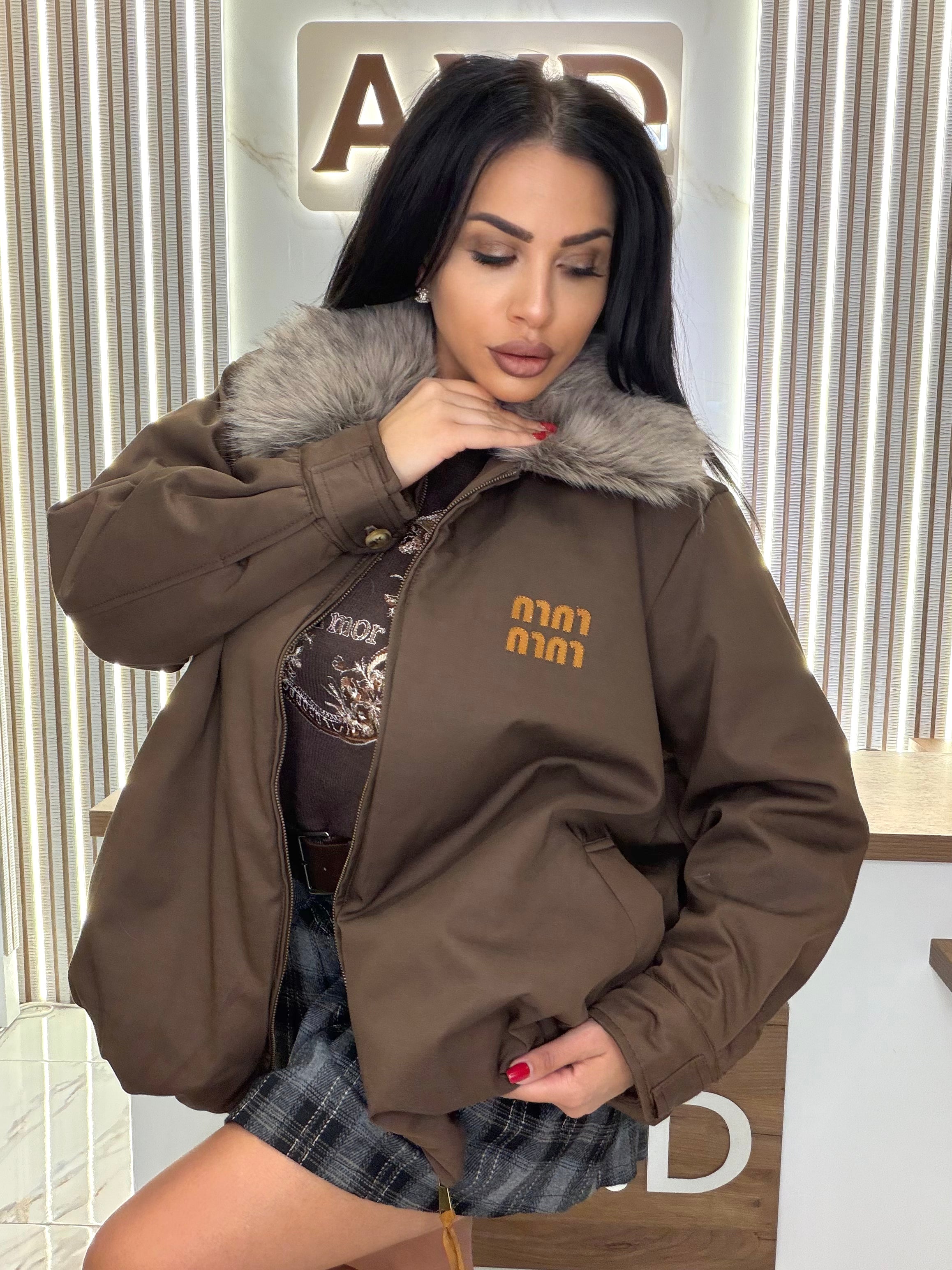 Яке "JACKET MIU BROWN"