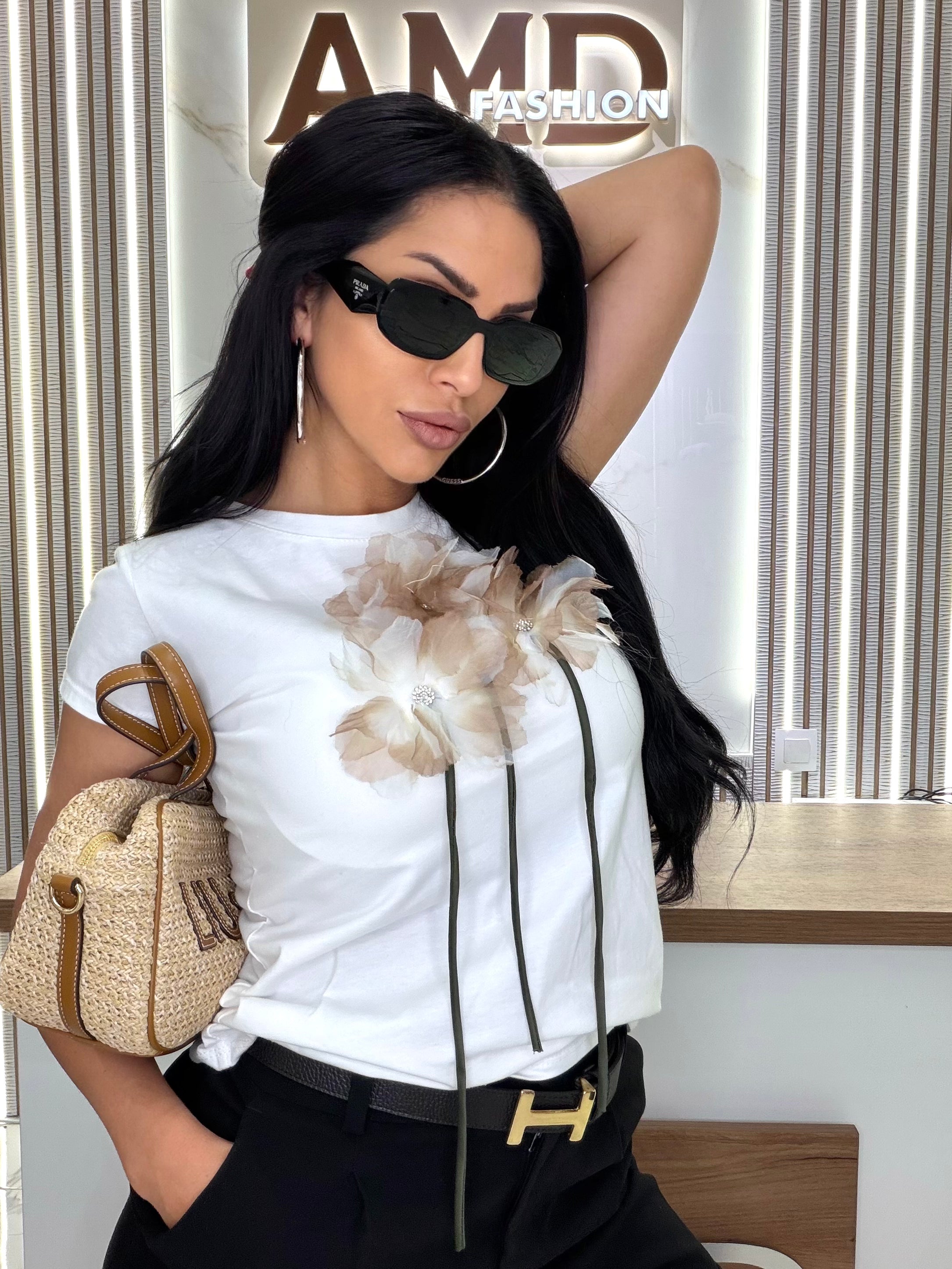 Тениска "Brown Flowers"
