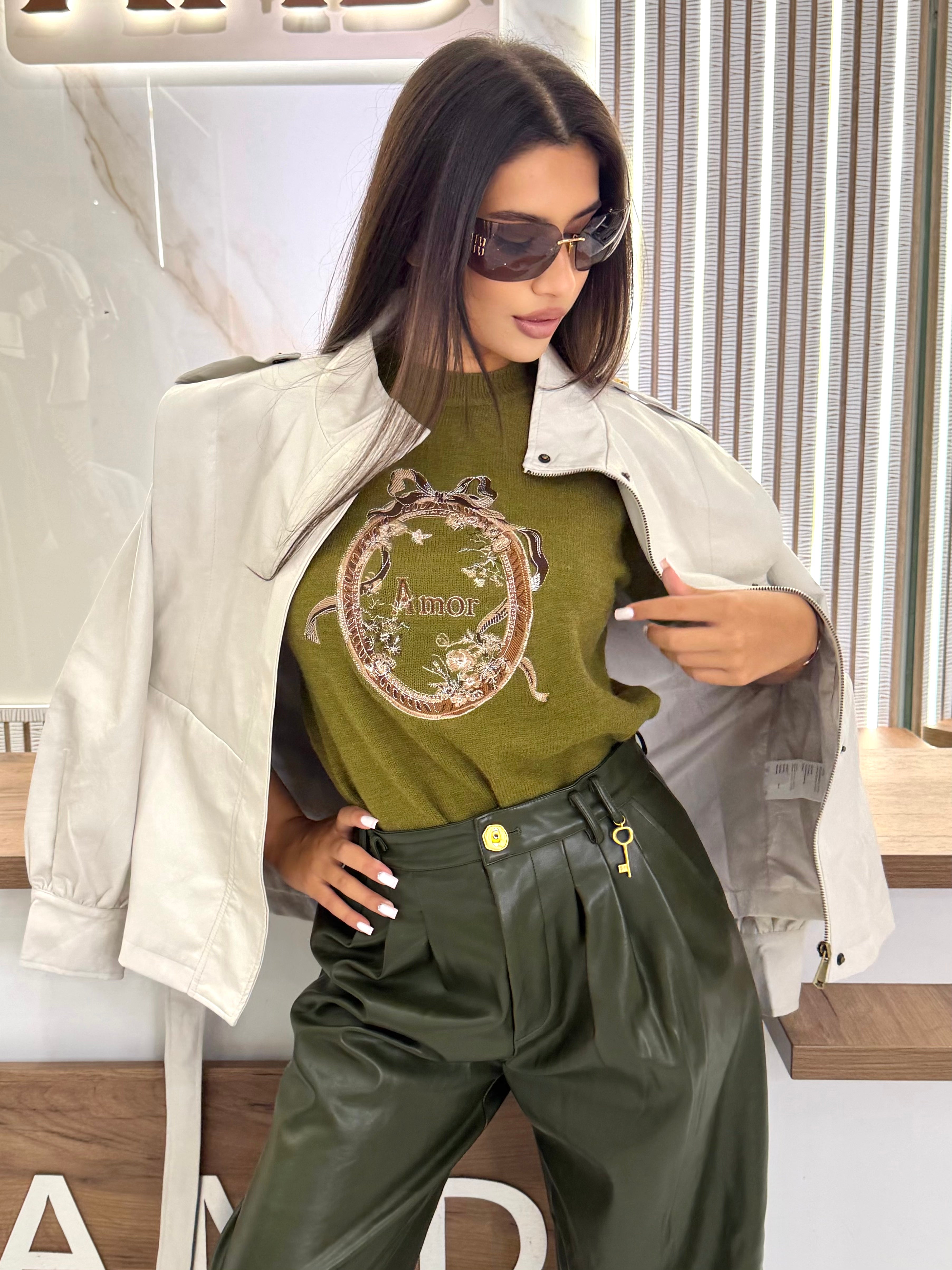 Блуза "AMORE GREEN"