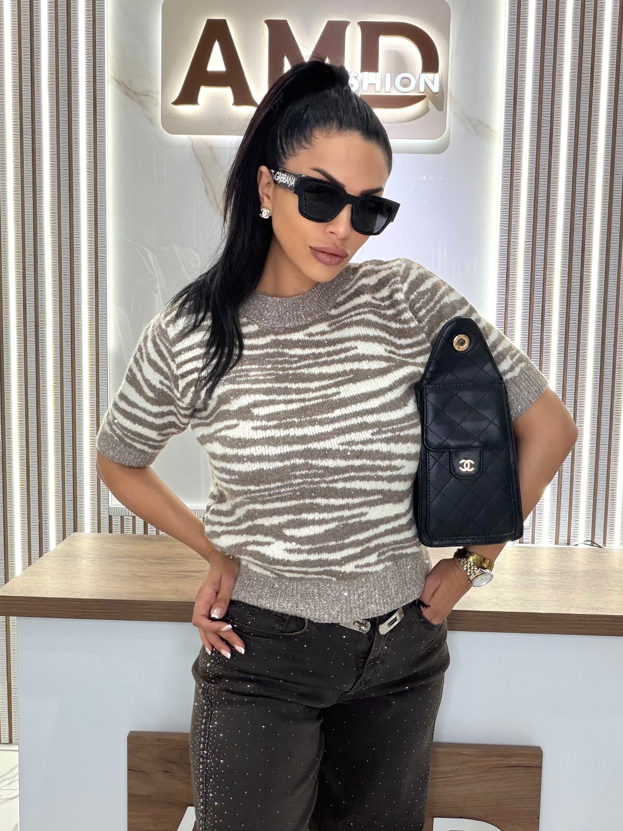 Блуза "ZEBRA BEIGE"