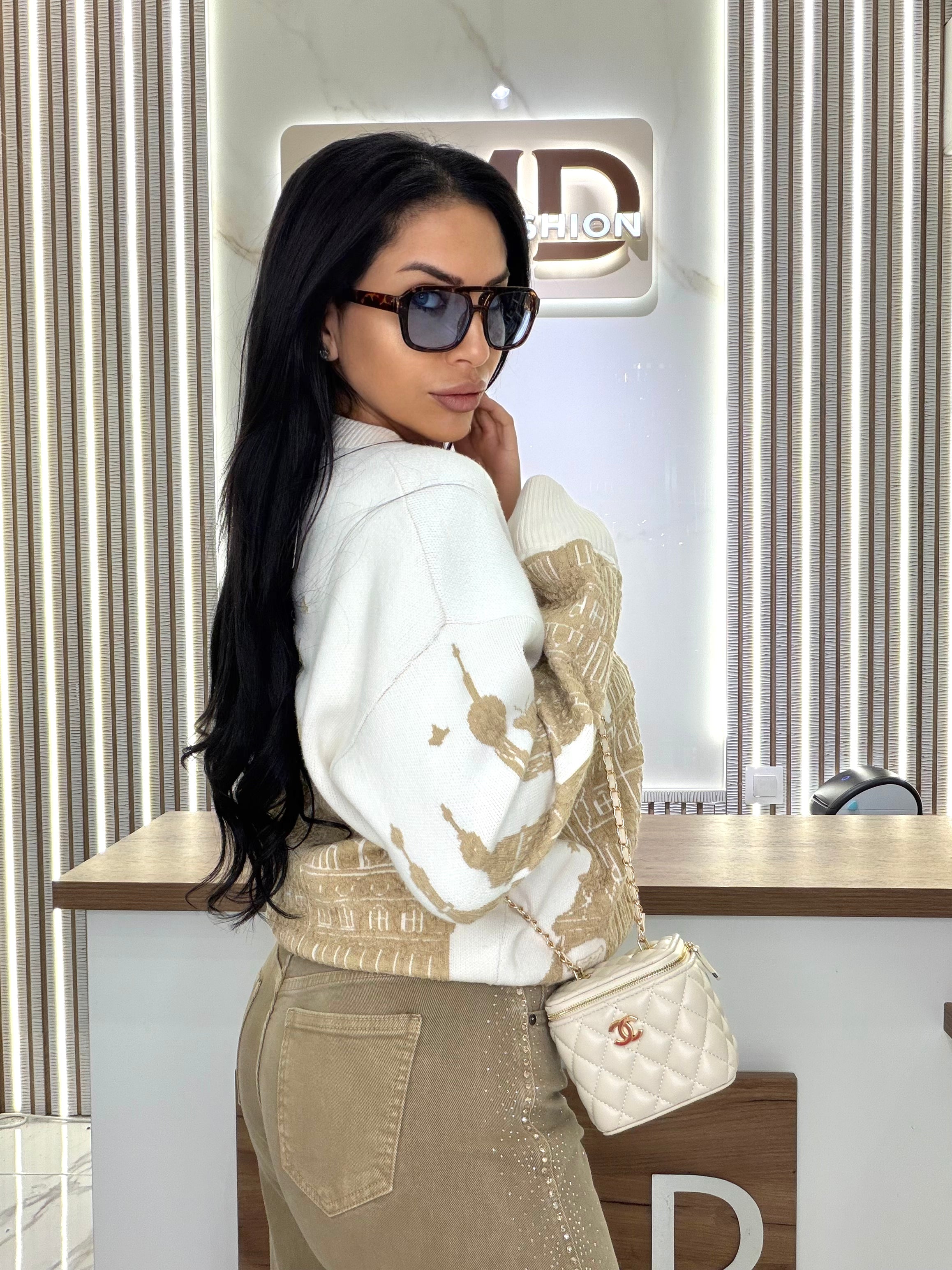 Пуловер " Beige City Sweater"