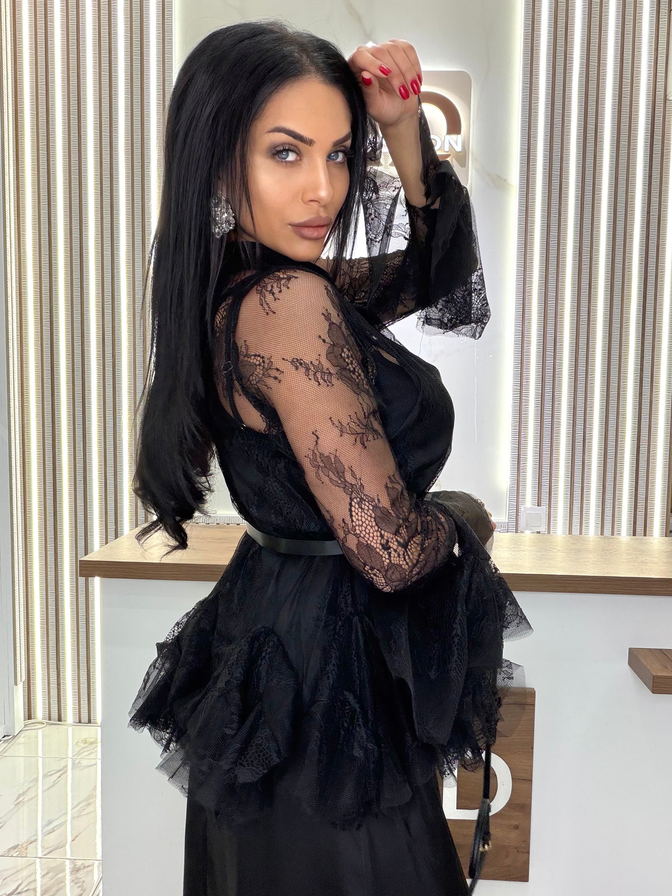 Рокля от две части "LACE DRESS – BLACK"