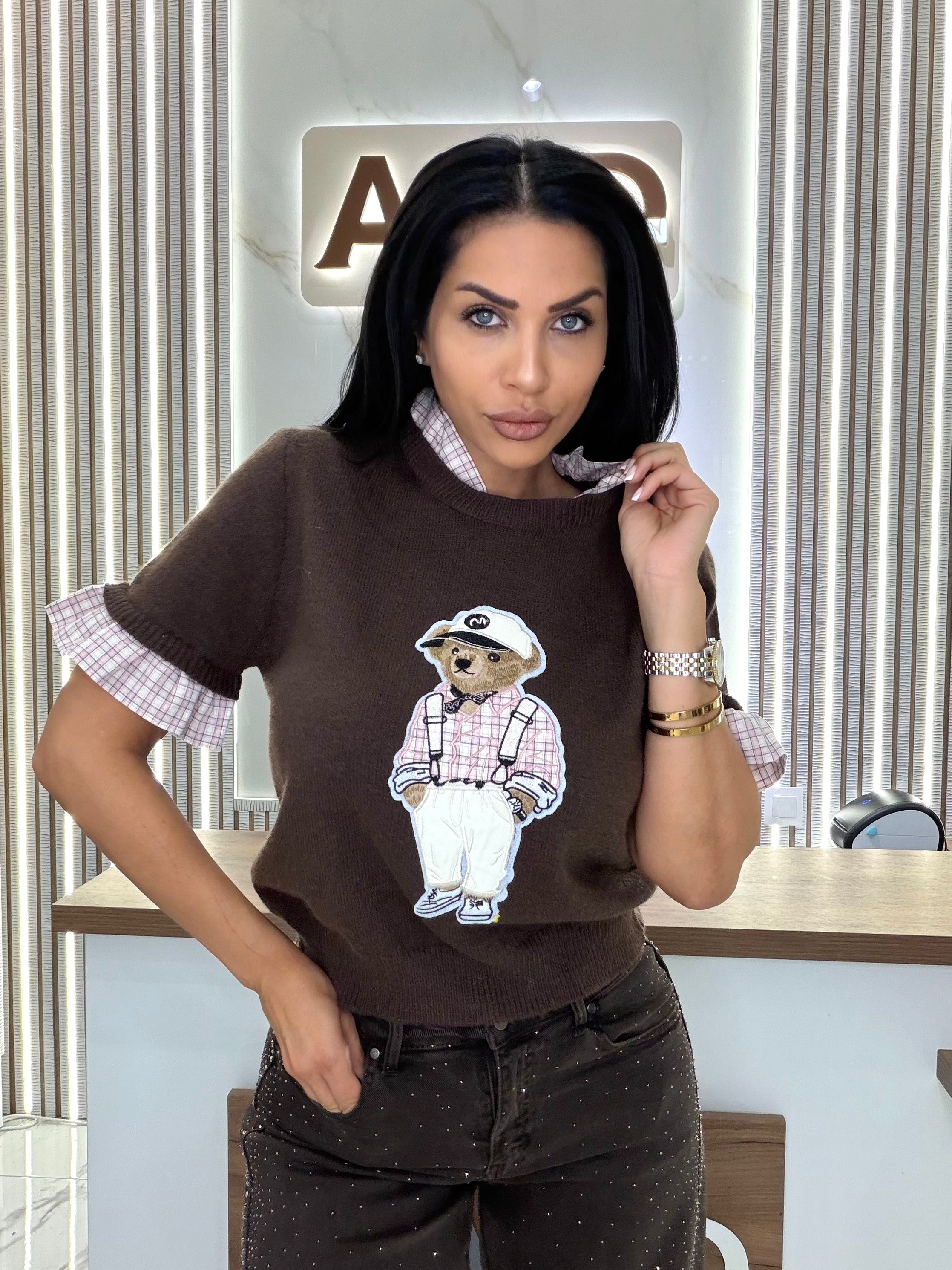 Блуза "Brown Teddy Bear"