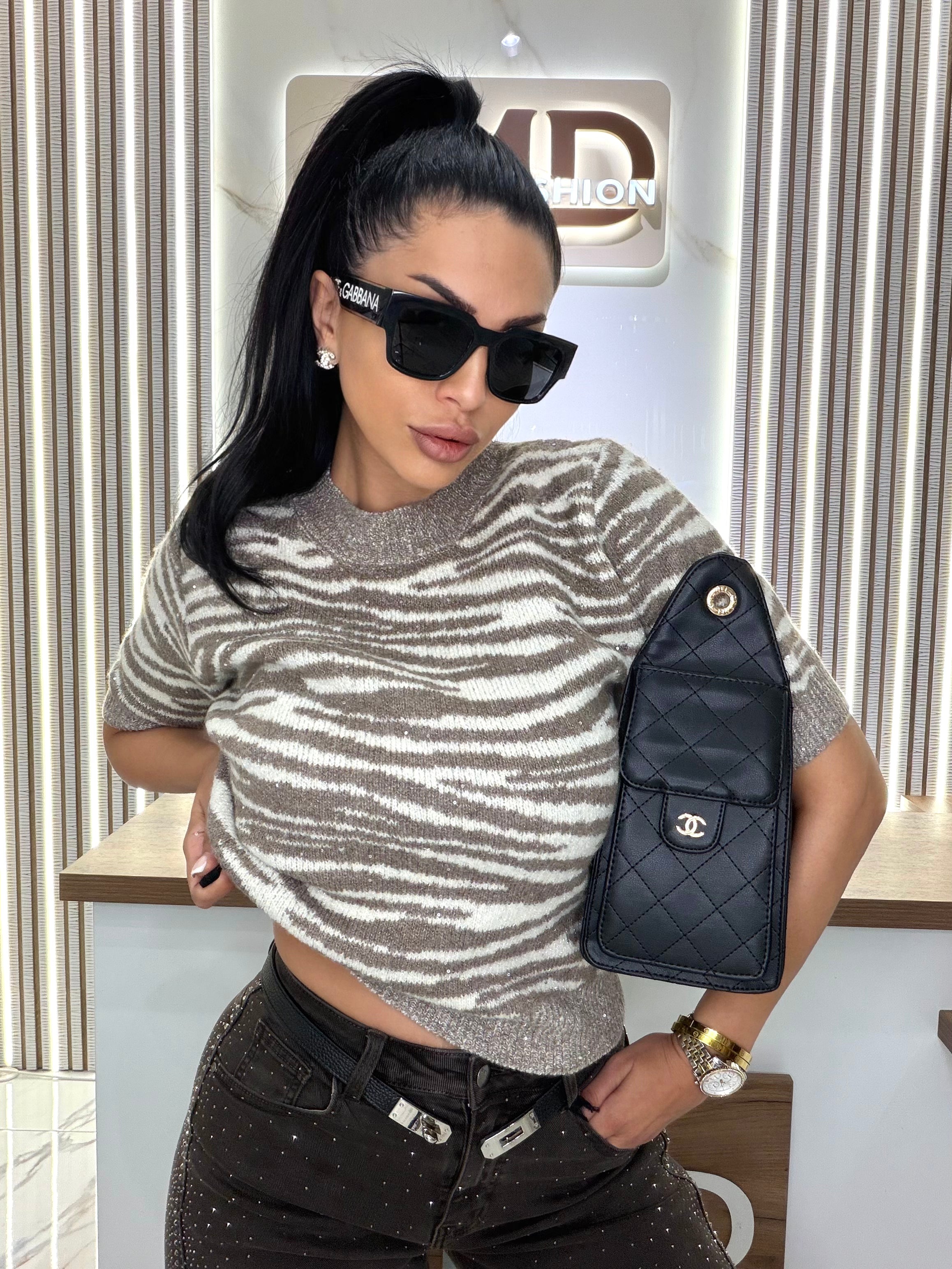 Блуза "ZEBRA BEIGE"