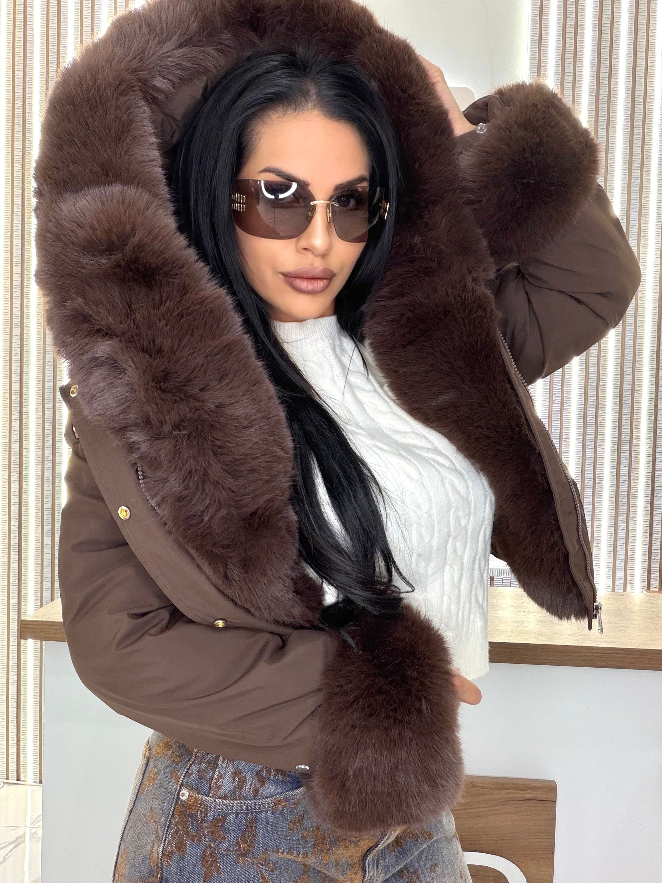 Яке с пух "WINTER JACKET BROWN"