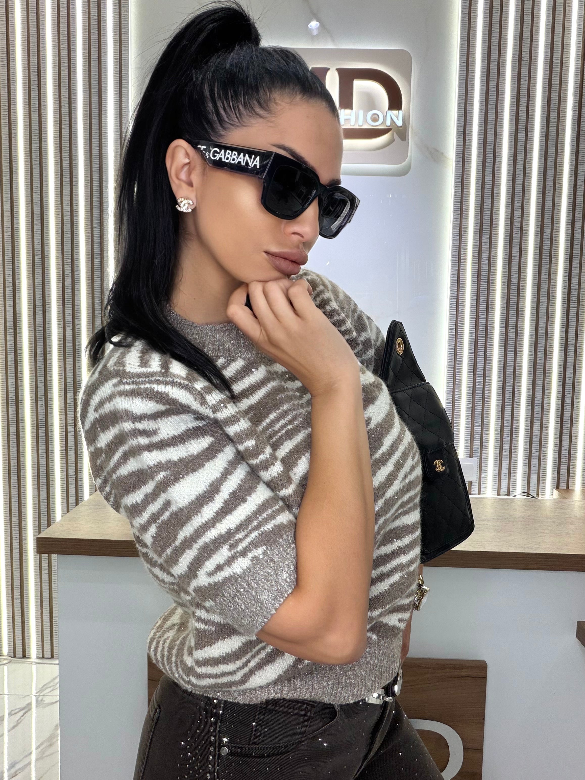 Блуза "ZEBRA BEIGE"