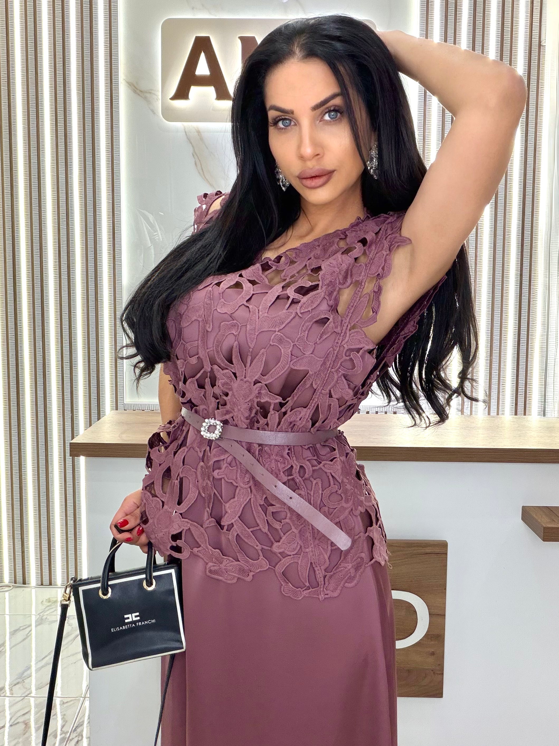 Рокля от две части"AMELIA PURPLE"