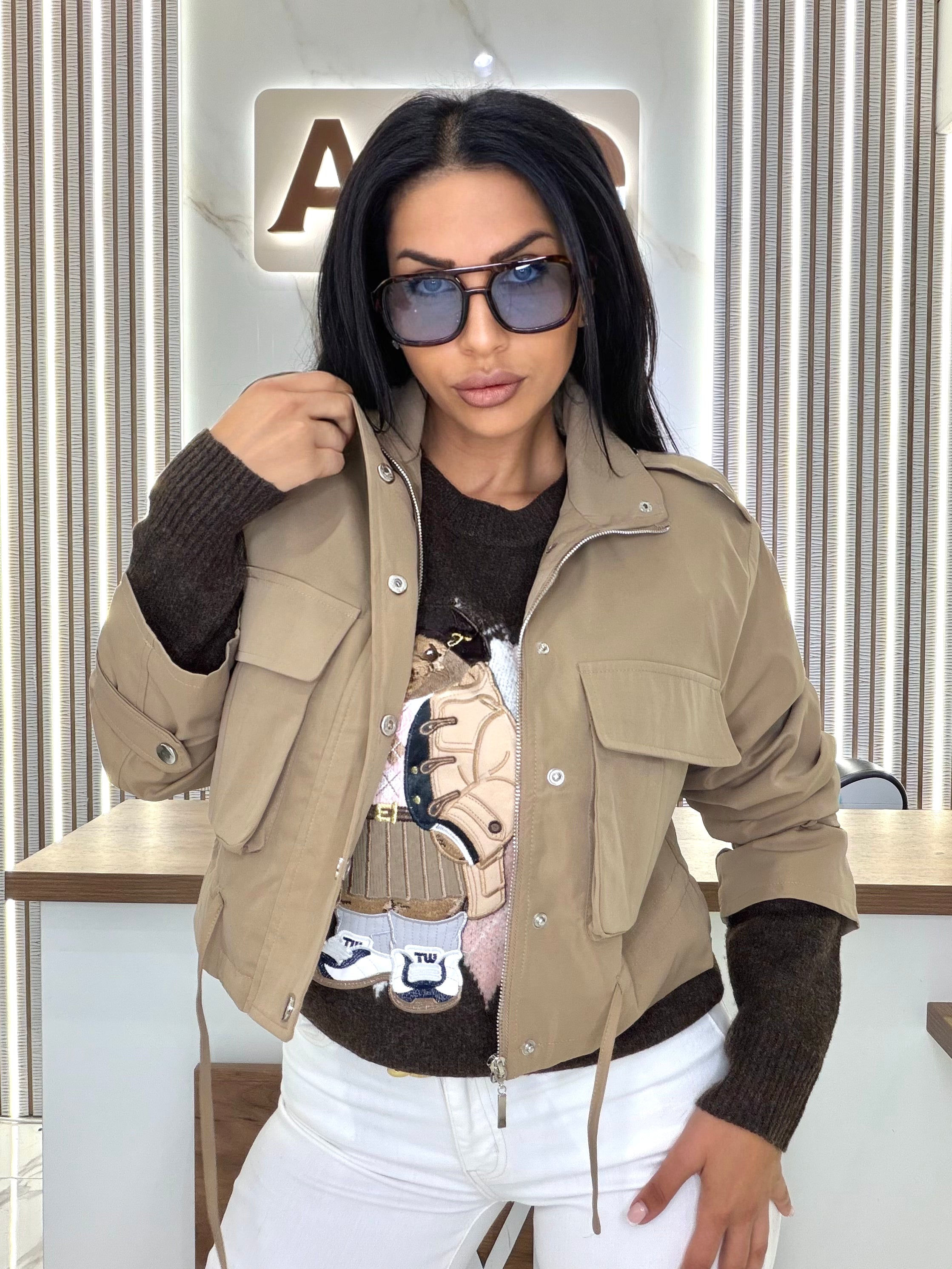 Яке "Beige Utility Jacket"