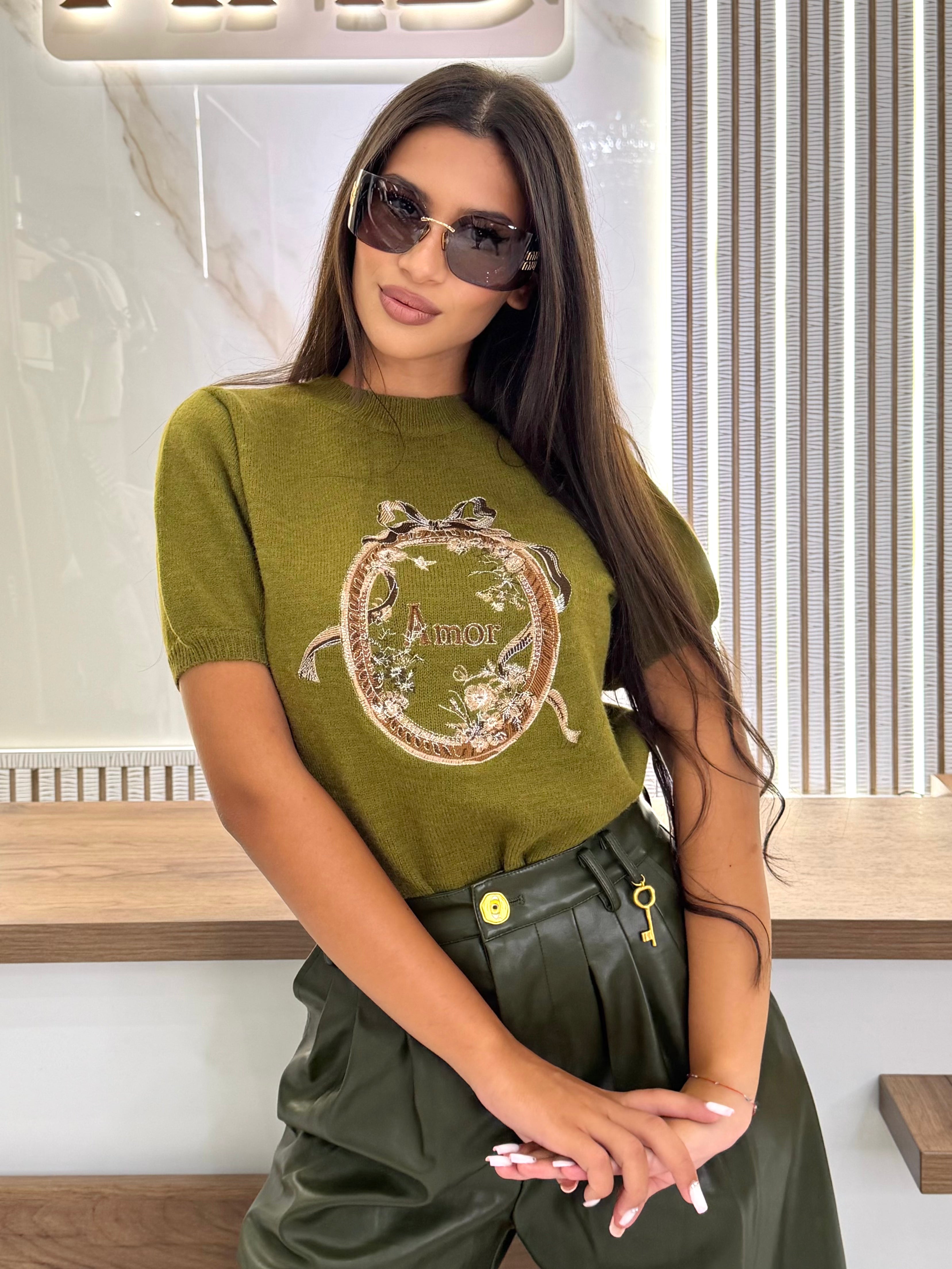 Блуза "AMORE GREEN"
