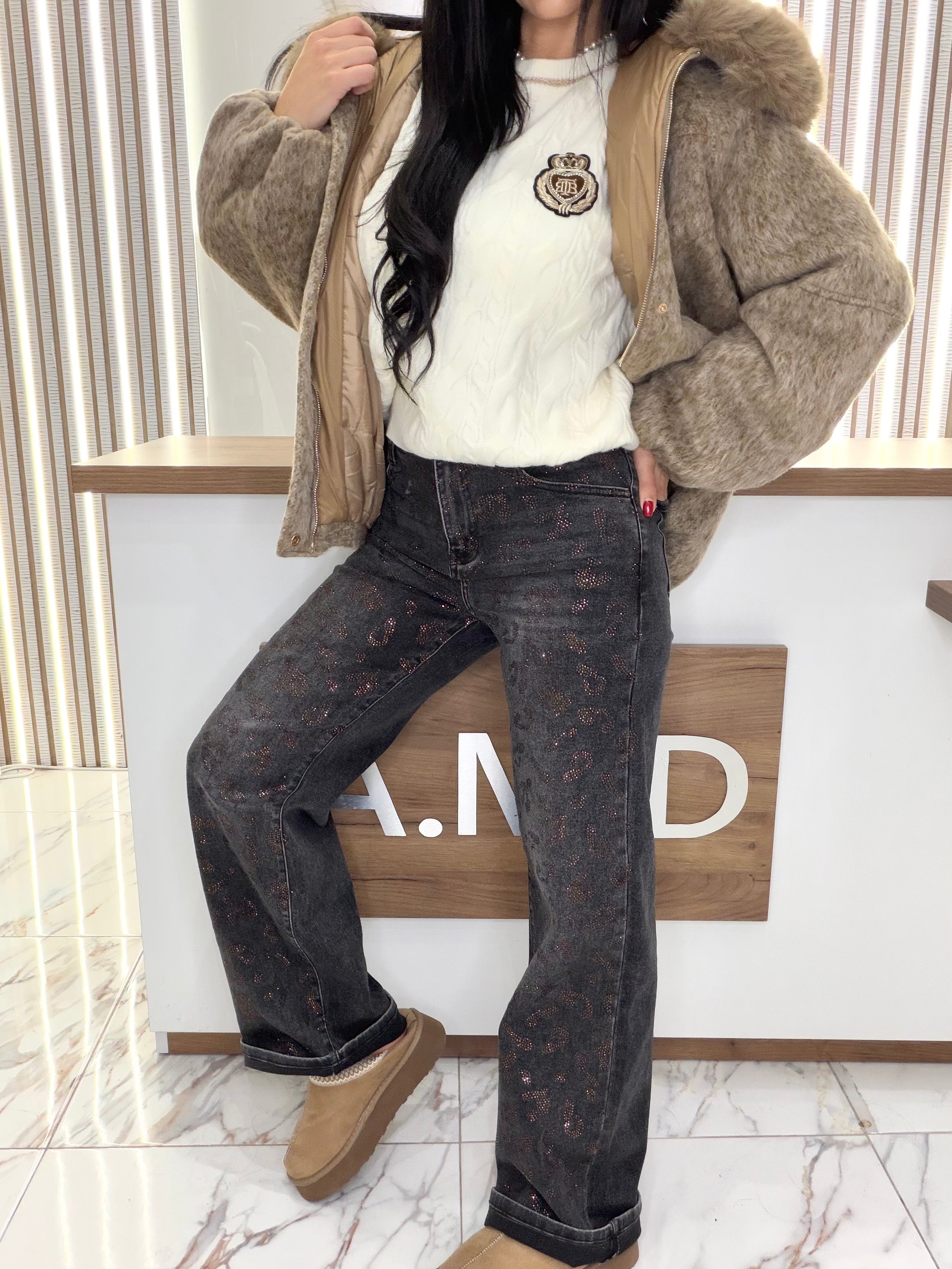 Дънки "LEOPARD JEANS"
