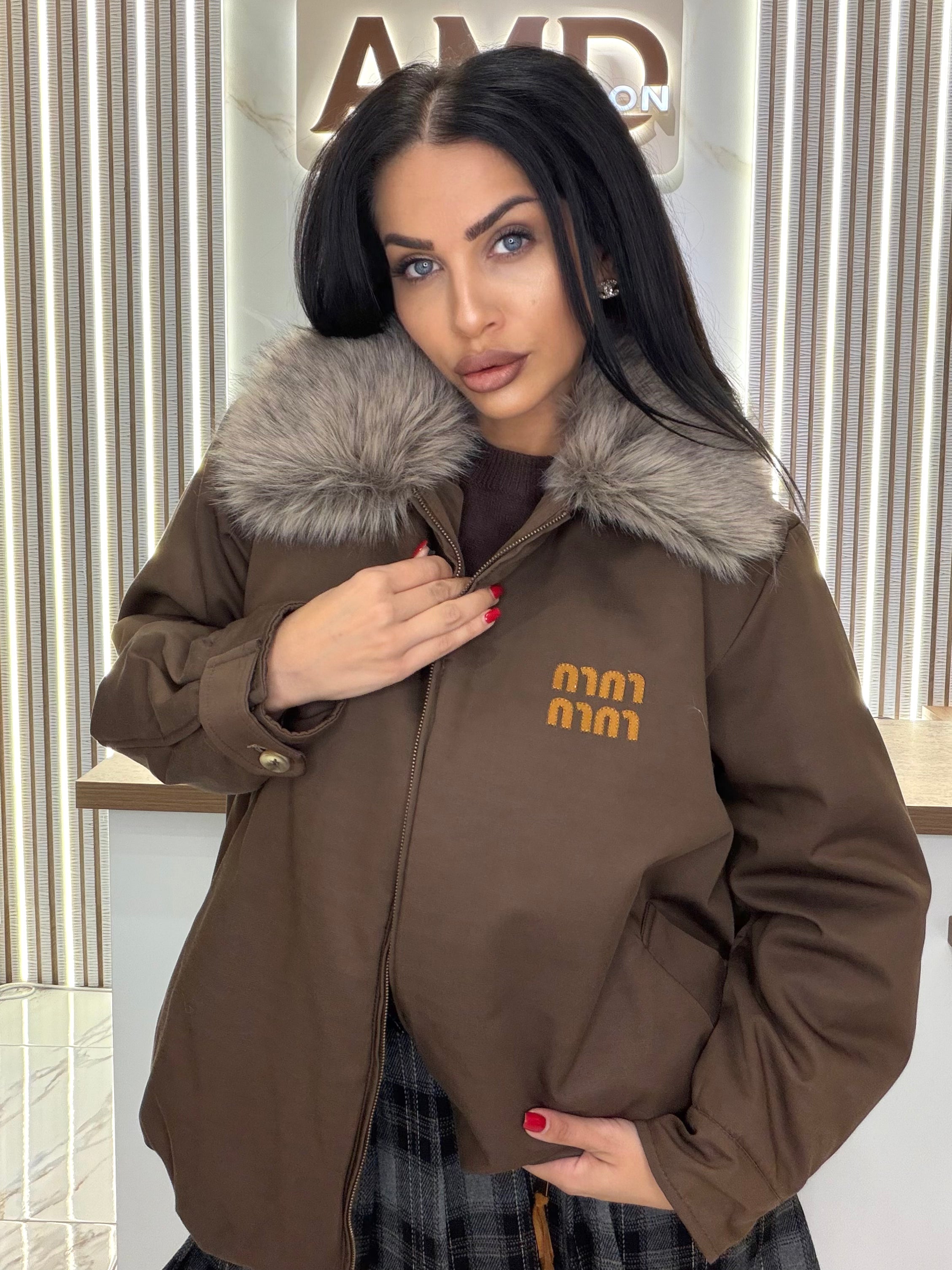 Яке "JACKET MIU BROWN"