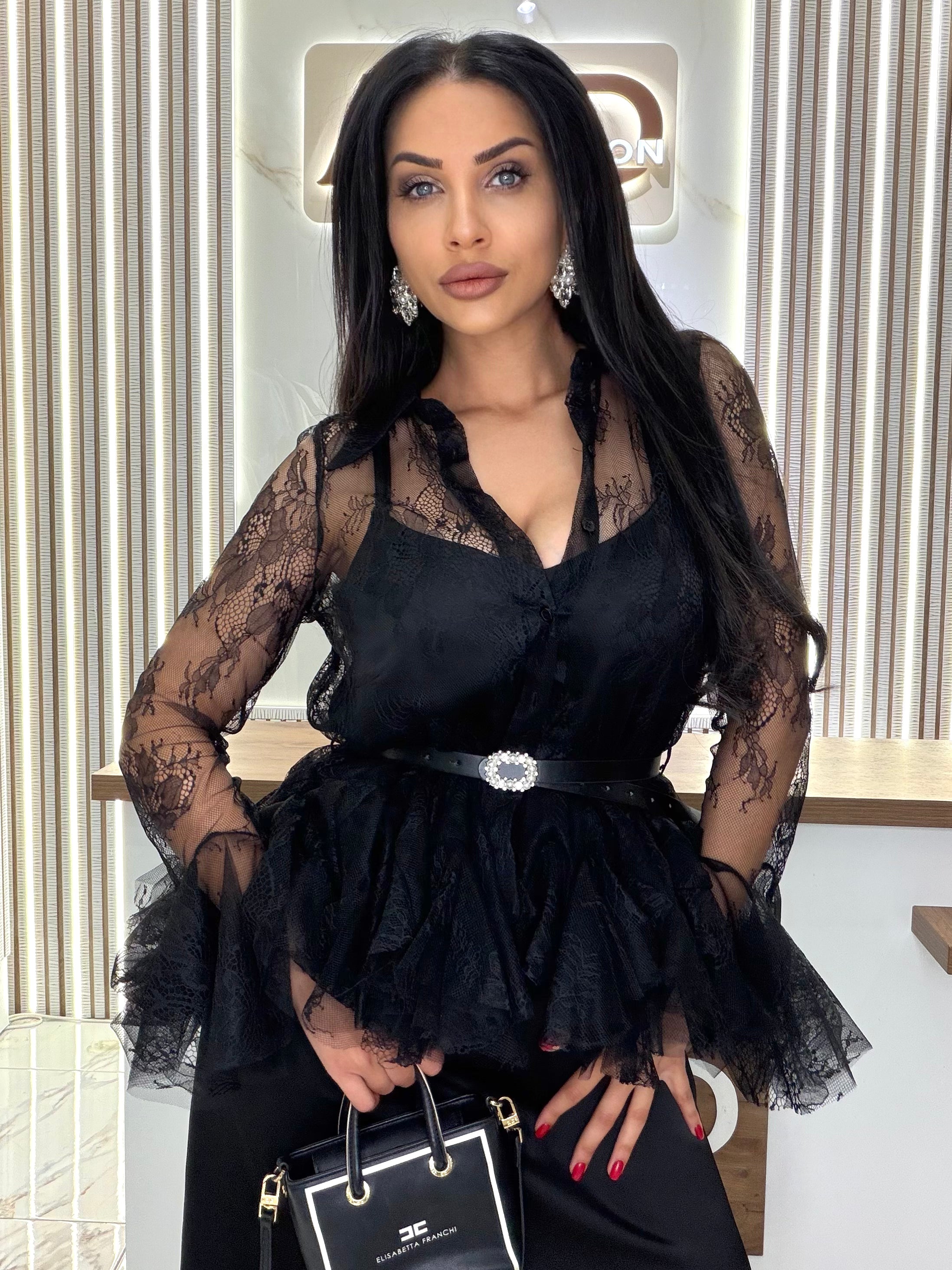 Рокля от две части "LACE DRESS – BLACK"