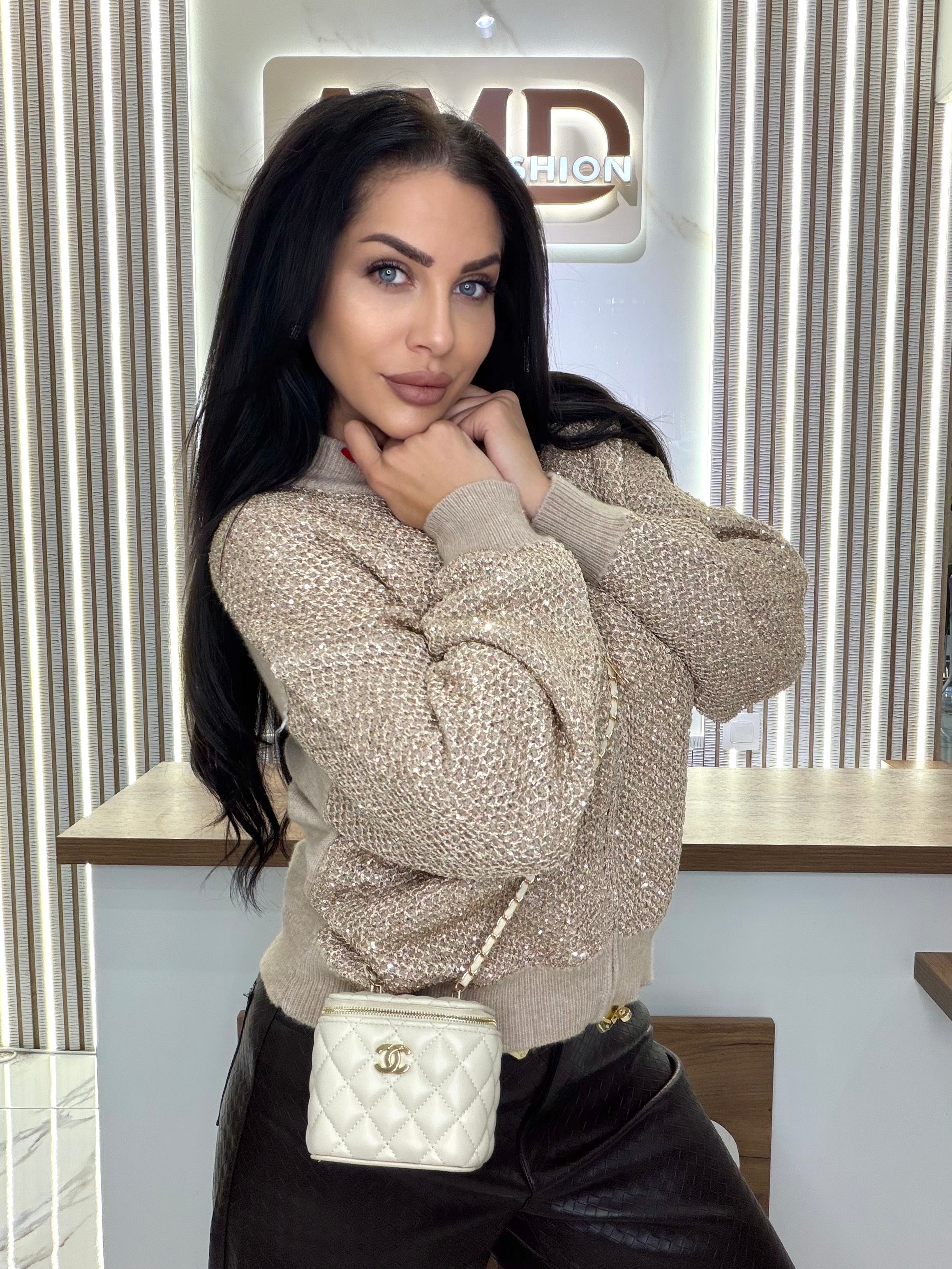 Жилетка "STAR LUXURY CARDIGAN – CREAM"